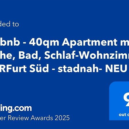 Erfbnb - 40Qm Apartment Mit Kueche, Bad, Schlaf-Wohnzimmer In Erfurt Sued - Stadnah- Wlan Exterior photo